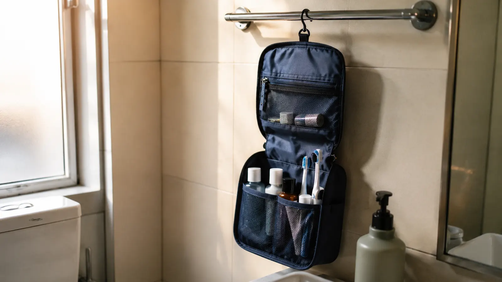 BAGSMART vs NISHEL Hanging Toiletry Bag: Which One Organizes Better in Tiny Bathrooms?
